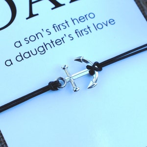 Personalized Gift for Boyfriend Friendship Bracelet Sterling Silver Anchor Bracelet Hope Anchors the Souls Gift for Dad Build Your Bracelet