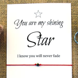 Friendship Bracelet • Wish Bracelet for Friend • Sterling Silver Star Couples Bracelet • Friends Gift for Women • Inspirational Gift
