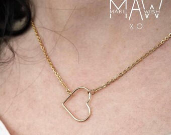 Mother Daughter Necklace Set Mommy and Me Jewelry Gift for Mom Silver Heart Necklace Gold Heart Necklace for Mom Gift for Mom Daughter