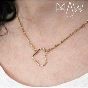 Mother Daughter Necklace Set Mommy and Me Jewelry Gift for Mom Silver Heart Necklace Gold Heart Necklace for Mom Gift for Mom Daughter