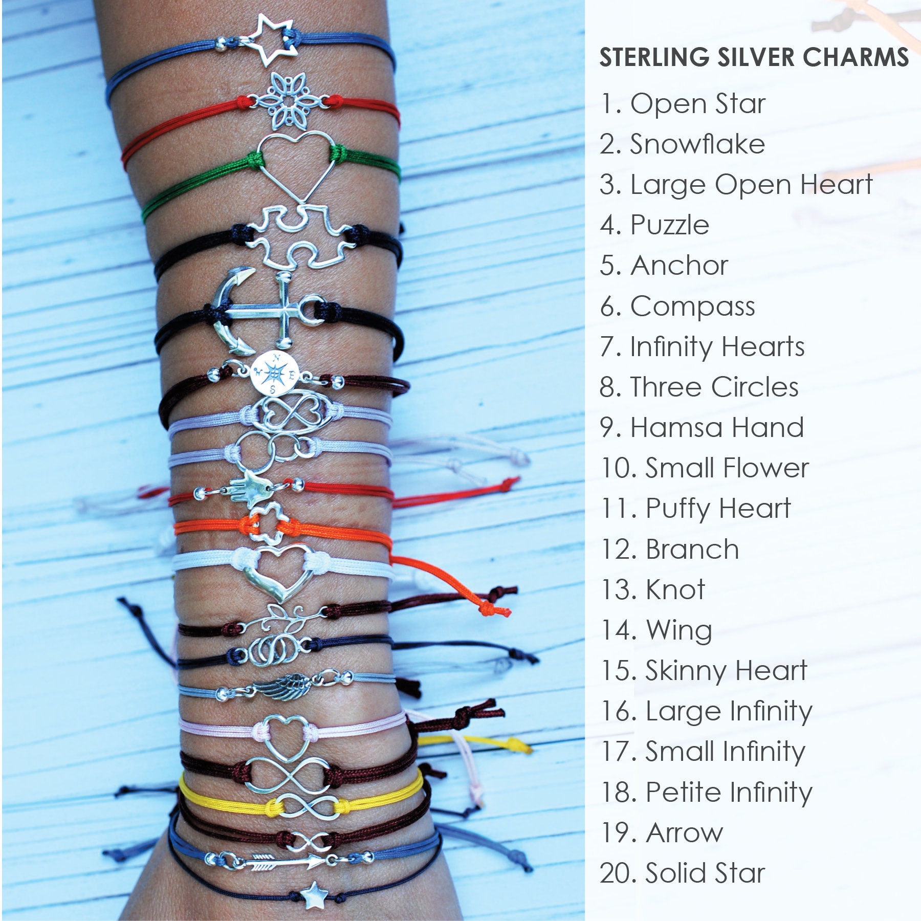 Sterling Silver Friendship Bracelet Family Bracelet Mother - Etsy