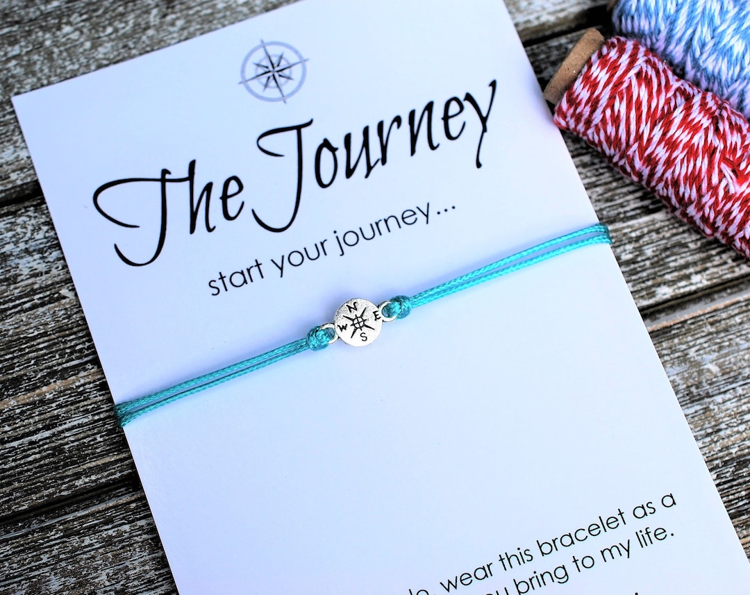 Inspirational Friendship Bracelet Travel Gift Journey Wish - Etsy