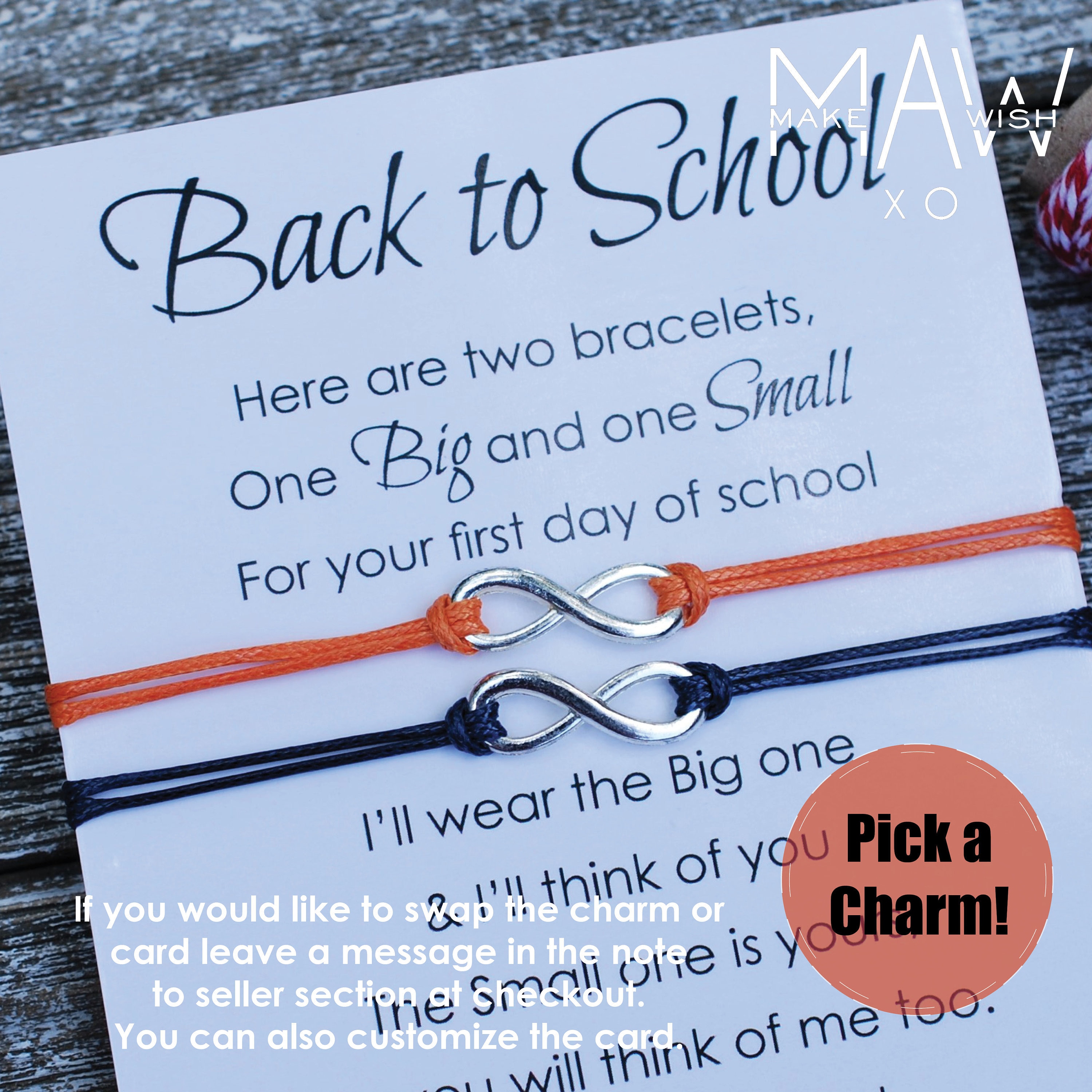 Back to school best sale mommy and me bracelet