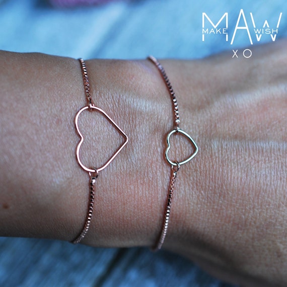 rose gold ring and bracelet set