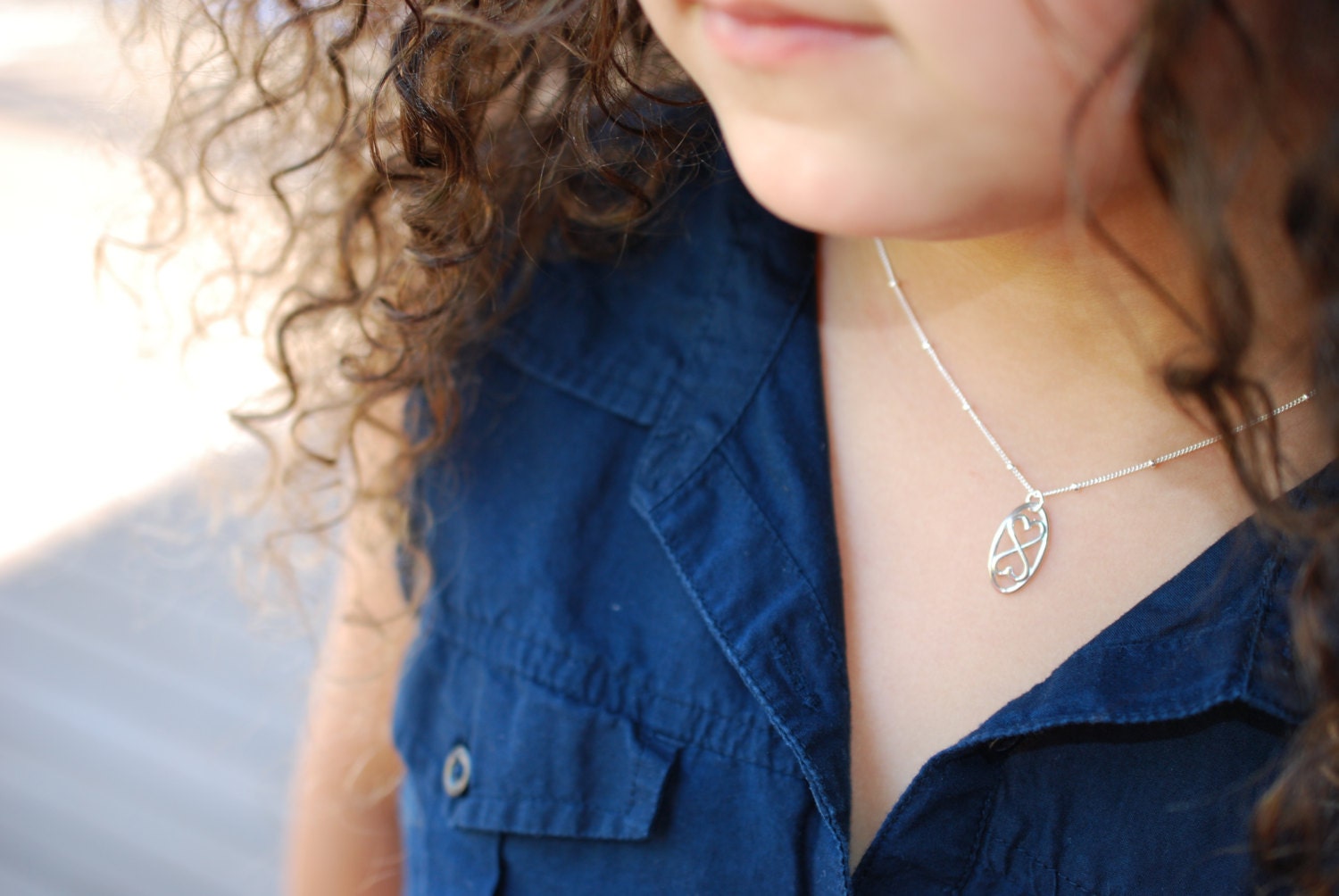 Daughter Bracelet Sterling Silver Heart Bracelet Daughter Etsy