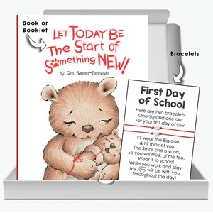 First Day of School Bracelet Matching Bracelet Kindergarten Bracelet First Day of Kindergarten Mommy and Me Back to School Bracelets