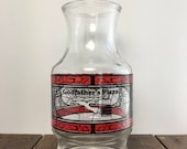 Vintage Coca Cola Carafe - Godfather 39 s Pizza Coke Pitcher, Vintage Advertising, Anchor Hocking Stained Glass Pitcher, Pizza Party Carafe