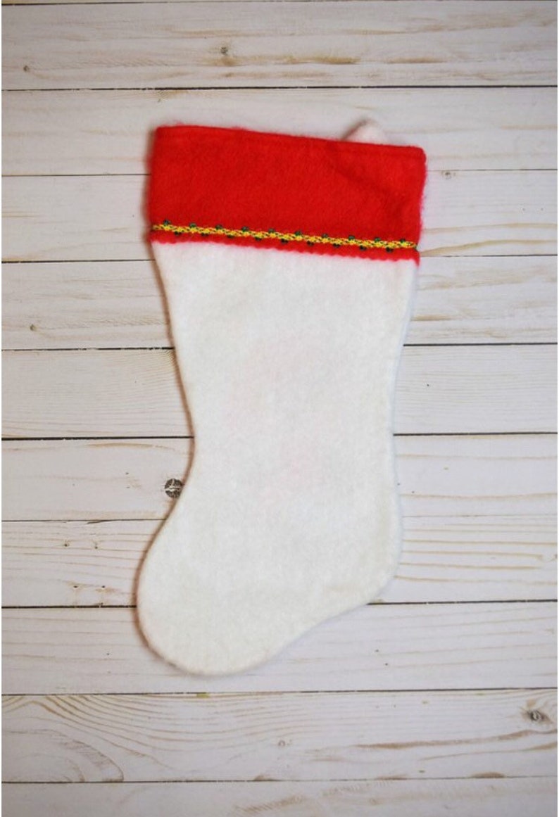 Vintage 1980s Christmas Stocking Fuzzy Stocking Furry Stocking Enesco Critter Sitters Felt Stocking Critter Sitters Christmas Stocking