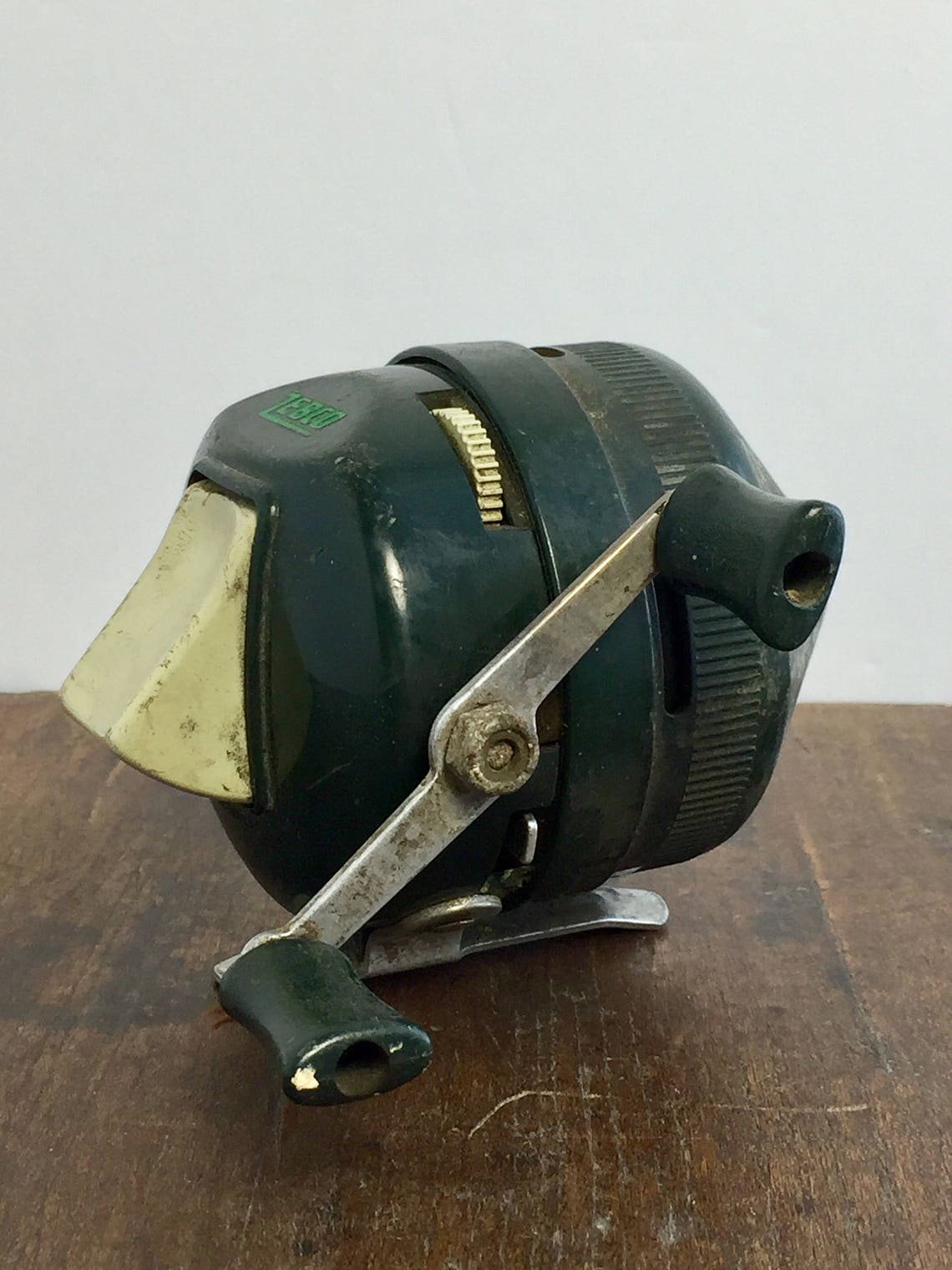 Vintage Zebco Fishing Reel Green Fishing Reel Zebco Reel Etsy