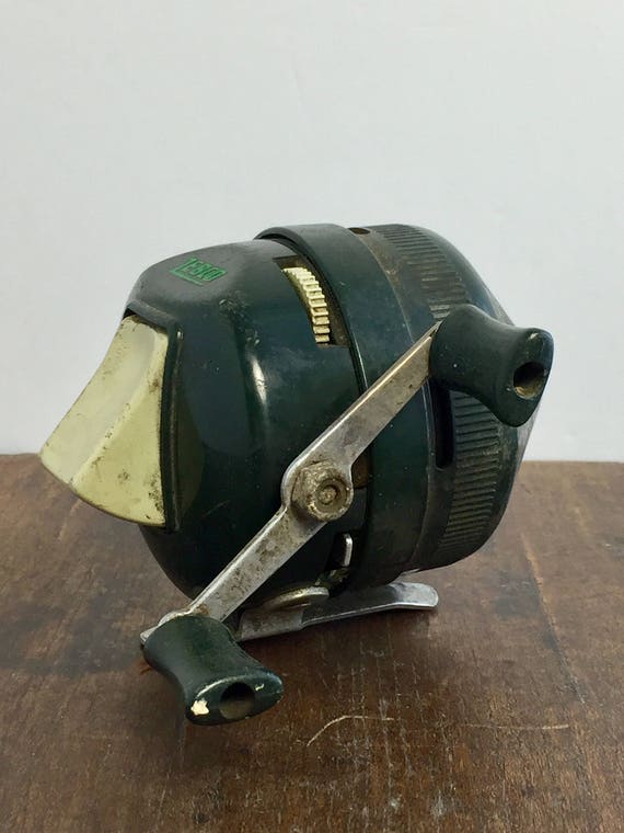 Buy Vintage Zebco Fishing Reel Green Fishing Reel, Zebco Reel