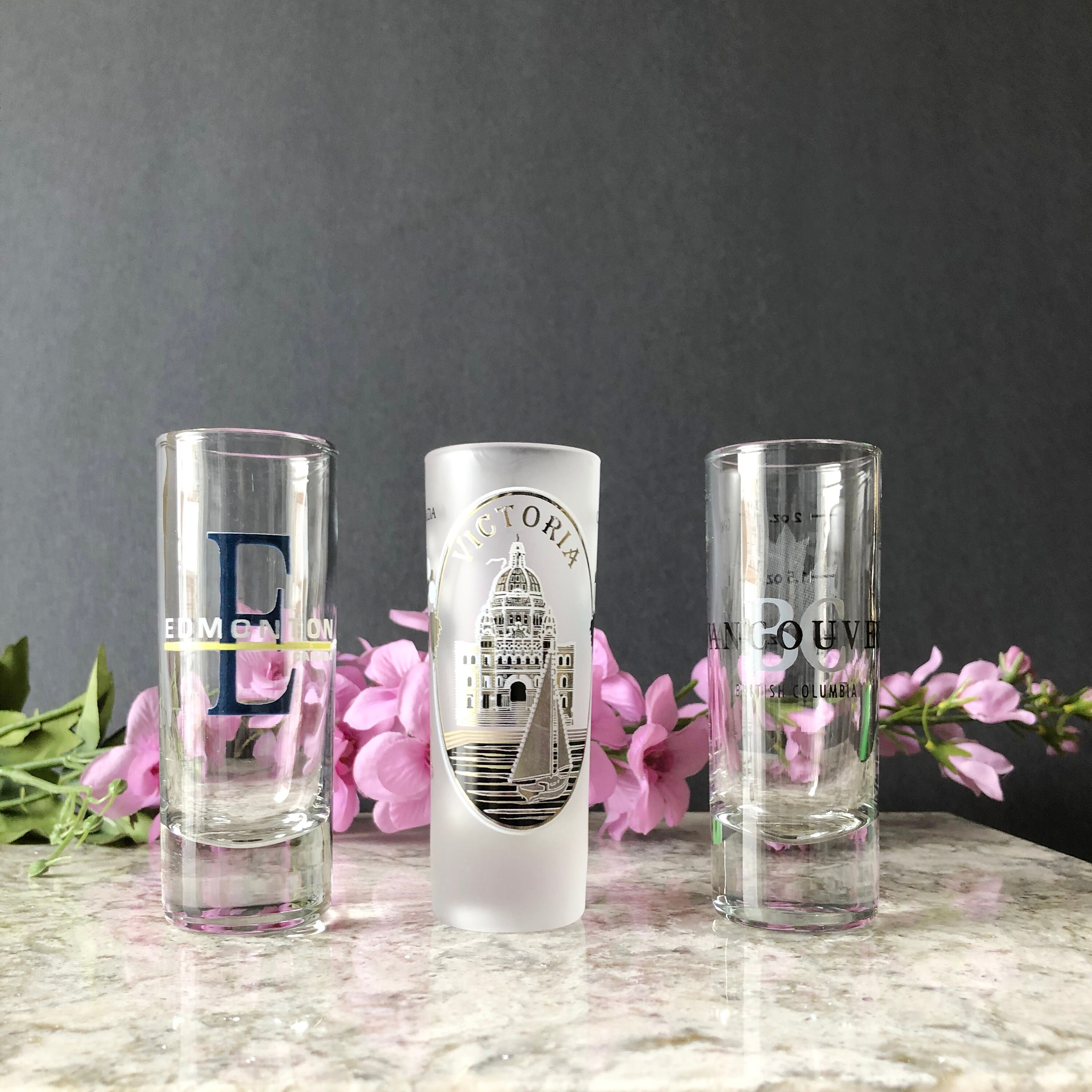 Vintage Liquor Shot Glasses Tall Shot Glasses Liquor Etsy Canada