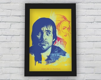 11 x 17 Eternal Sunshine of a Spotless Mind Art Print // Movie Illustration // Wall Art // Jim Carrey Kate Winslet // Meet Me in Montauk