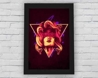 Medusa II 11 x 17 Print - Illustration Art Print, Wall Art, Wall Decor