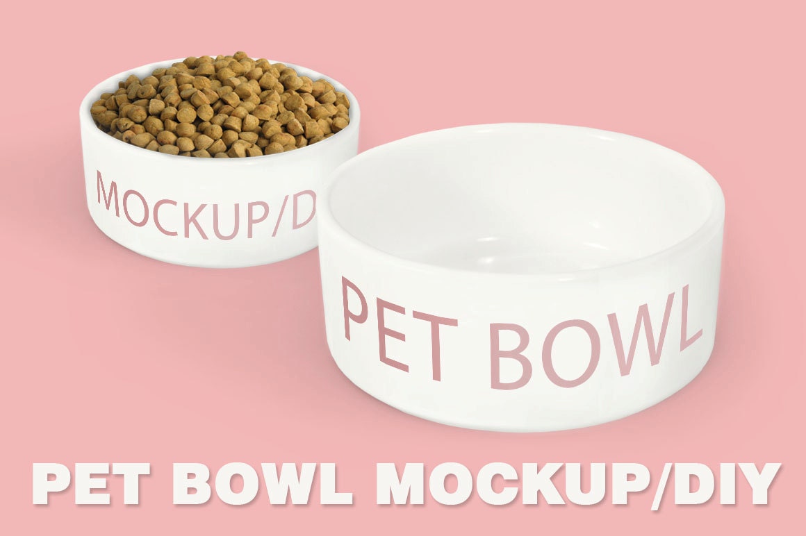 Download Pet Bowl Mockup Diy Etsy