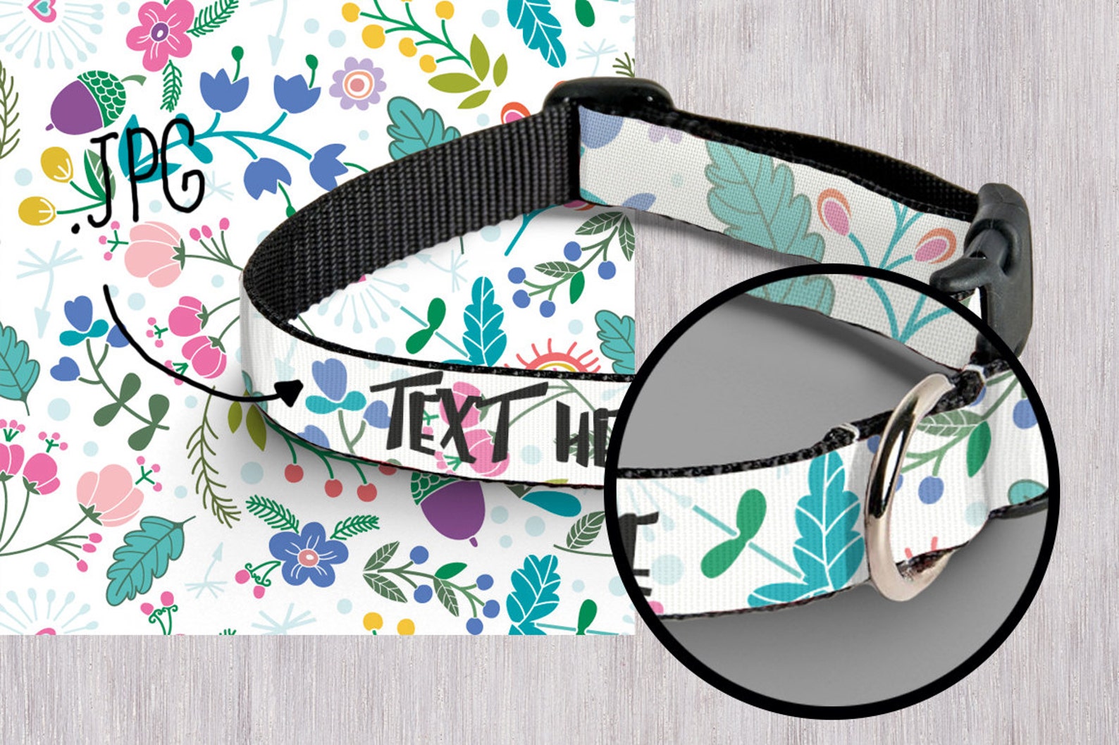 Mockup pet collars Template Dog collar mockup Add your own Etsy