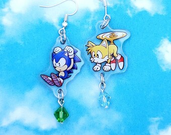 Sonic and Tails Earrings