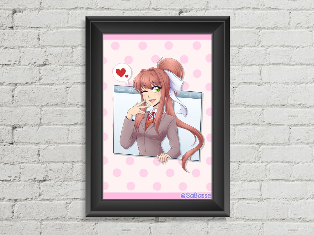 Doki Doki Just Monika Literature Club Art Print - Etsy