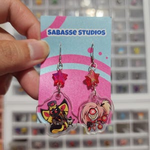 CherriSnake Sir Pentious Cherri Bomb Hazbin Hotel Earrings