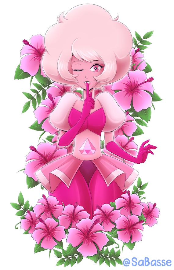 Steven Universe Pink Diamond Art Print Etsy