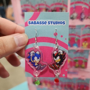 Sonic and Shadow Earrings