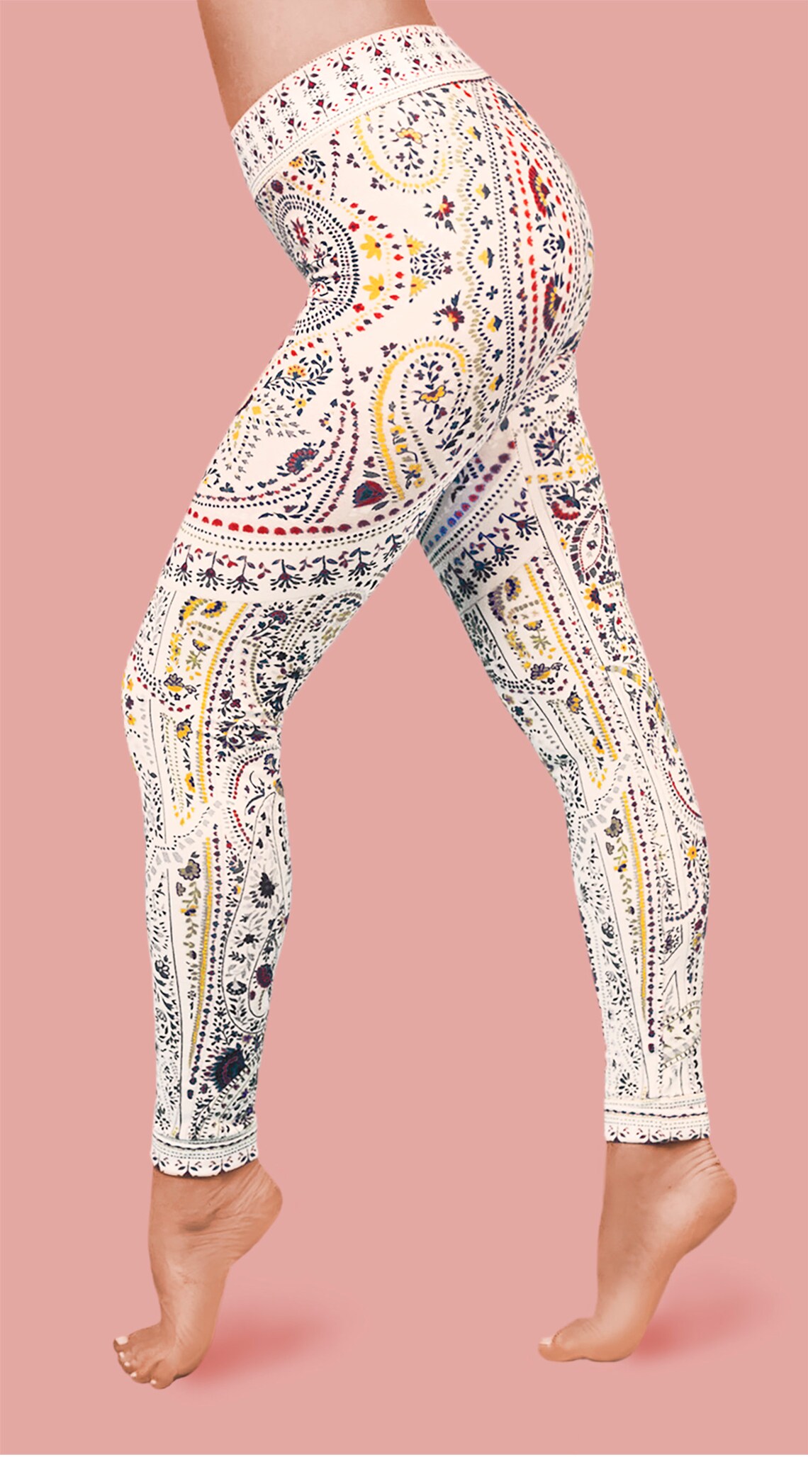 Boho pants cotton leggings white yoga clothes custom Etsy