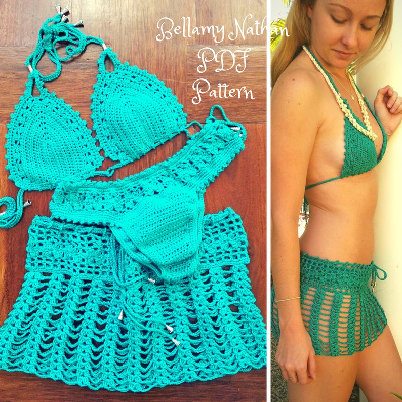 Crochet Bikini Pattern With Skirt tigerlily