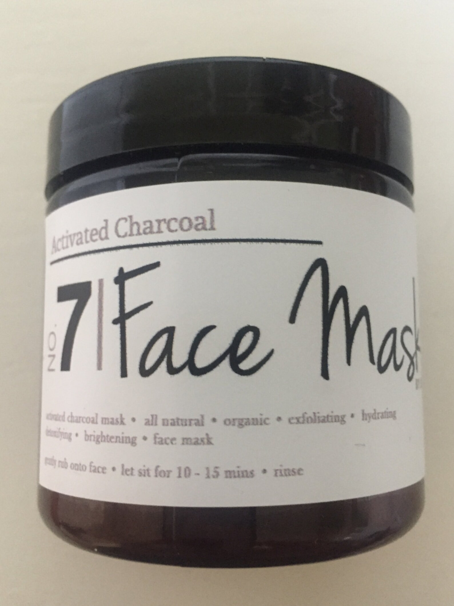 Activated Charcoal Face Mask Etsy