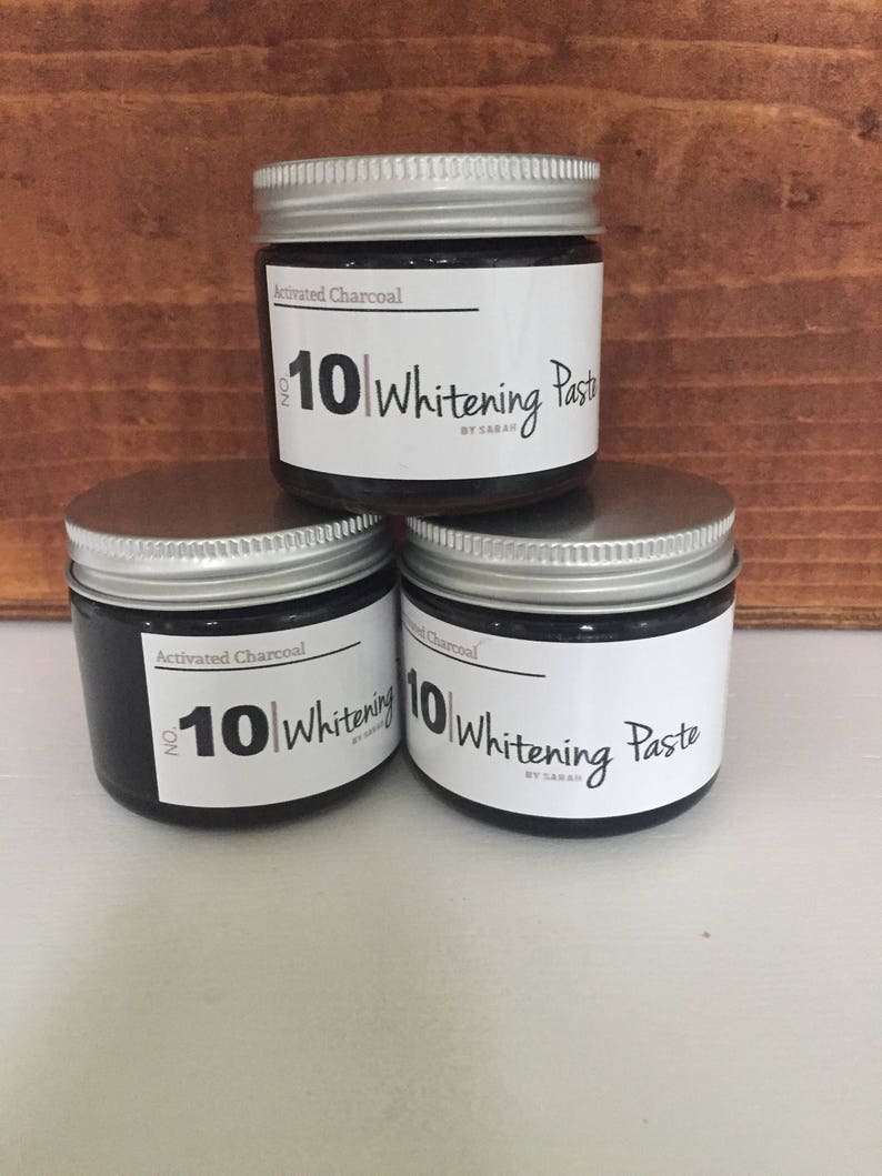 Charcoal Teeth Whitening Paste Etsy