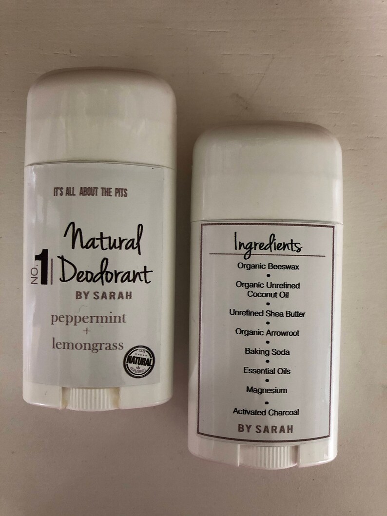 Aluminumfree Charcoal Deodorant Etsy