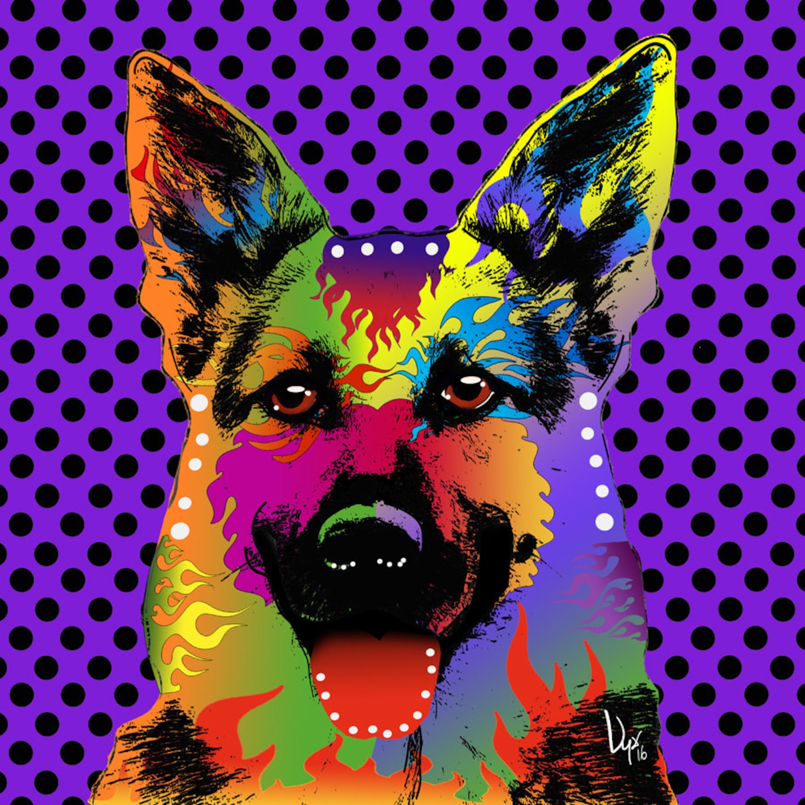 Custom Dog Portrait Pop Art Pet Portrait Andy Warhol - Etsy