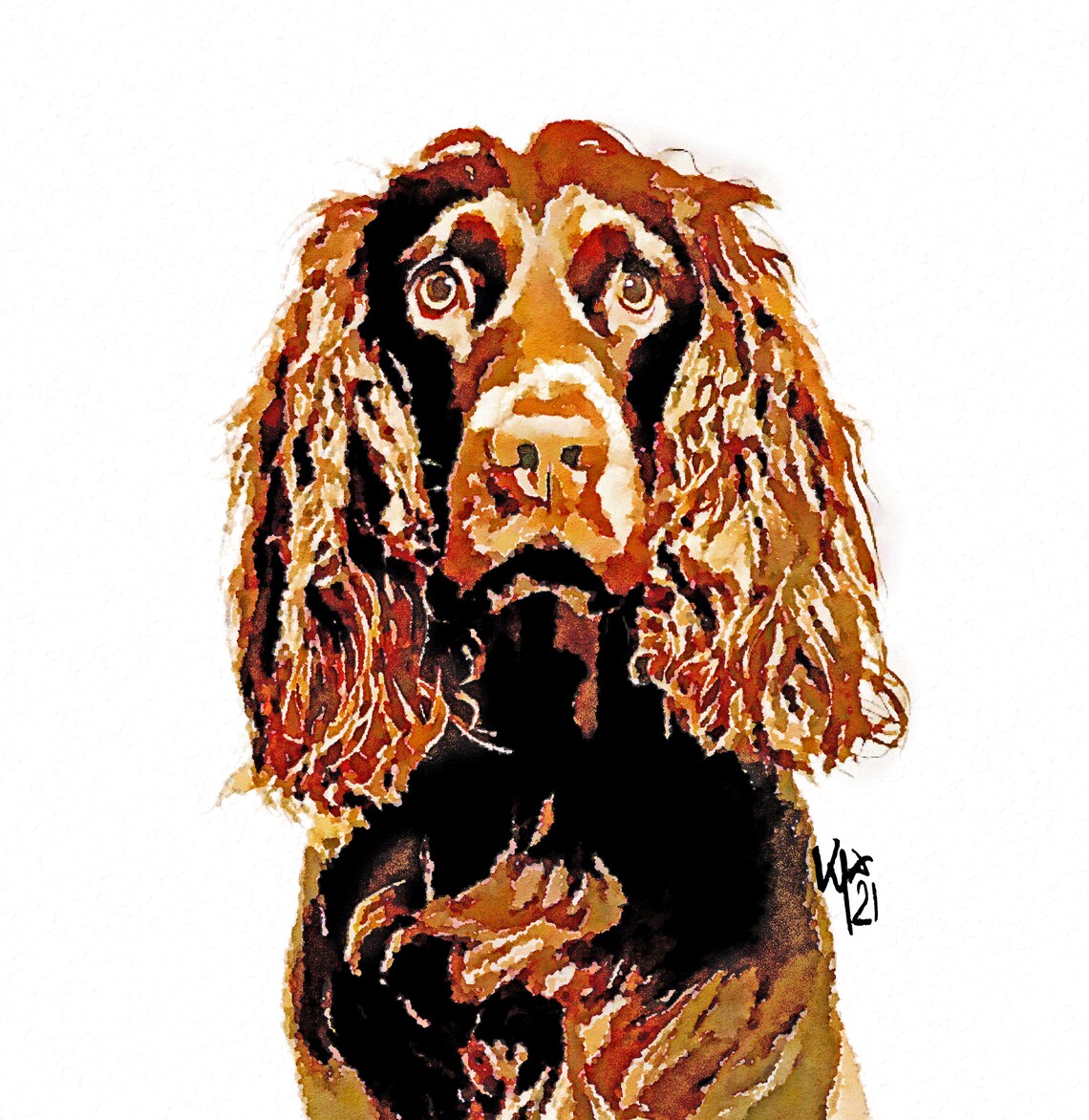 Pets Portrait Custom Dog Painting Custom Dog Pet Custom Dog Etsy