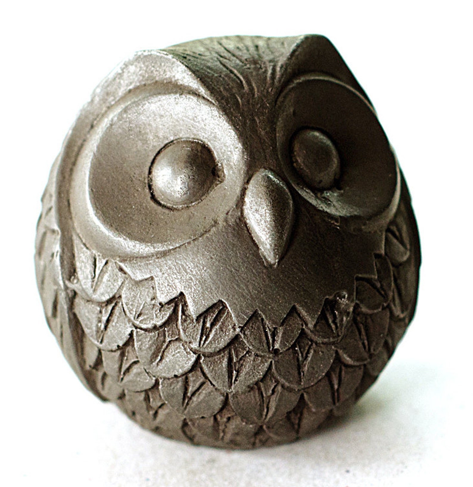 Sculpture Figurines Owl Miniature Owl Tiny Owls Iron Owl Etsy