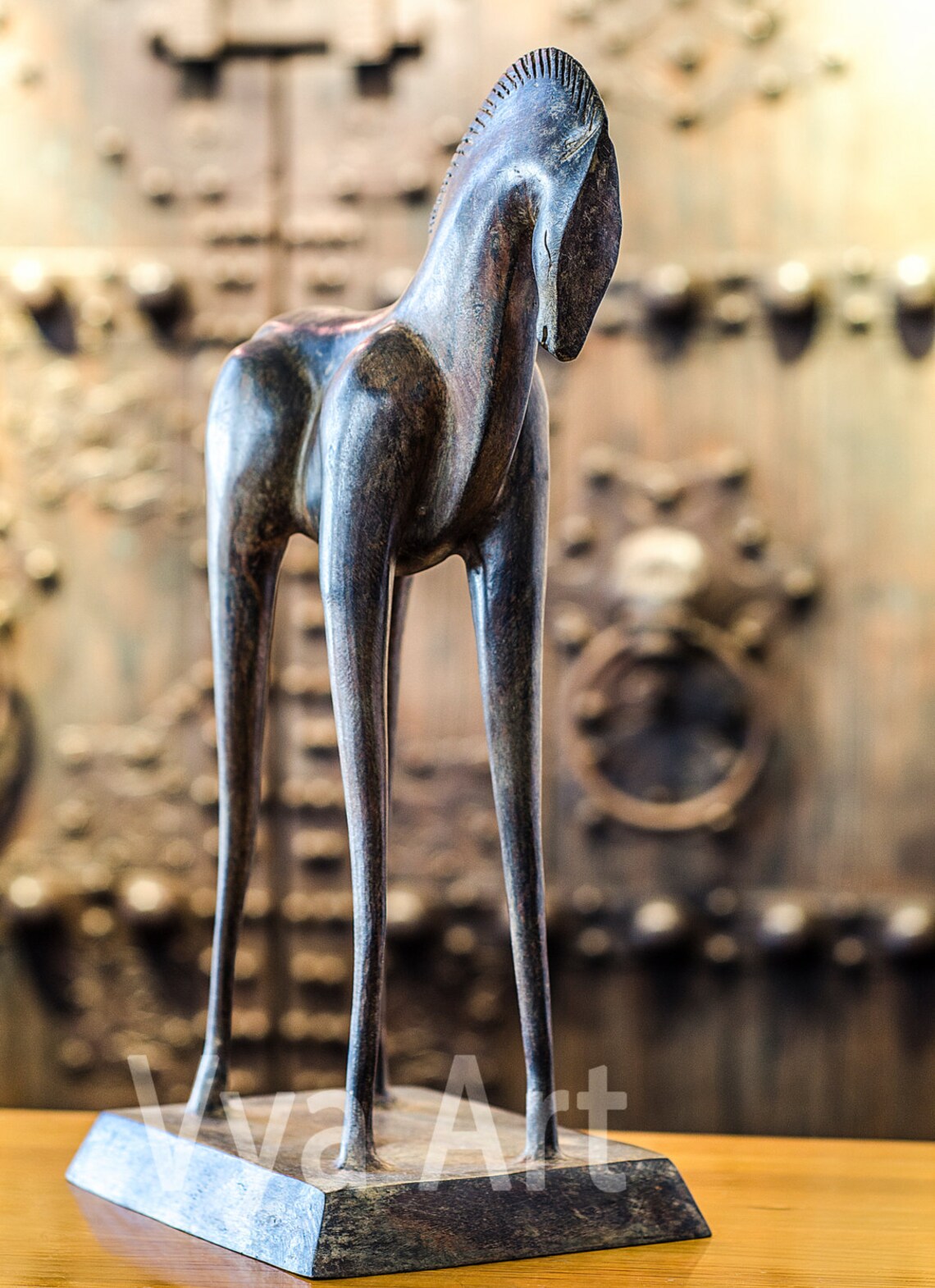 Trojan Horse Sculpture Horse statue Vintage horse art equine Etsy