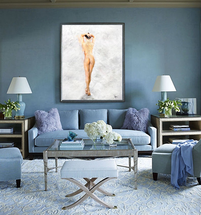 Figure Painting Oil Painting Painting Nude Painting Nude Art Original Painting Modern art wall art watercolor painting abstract figure nude