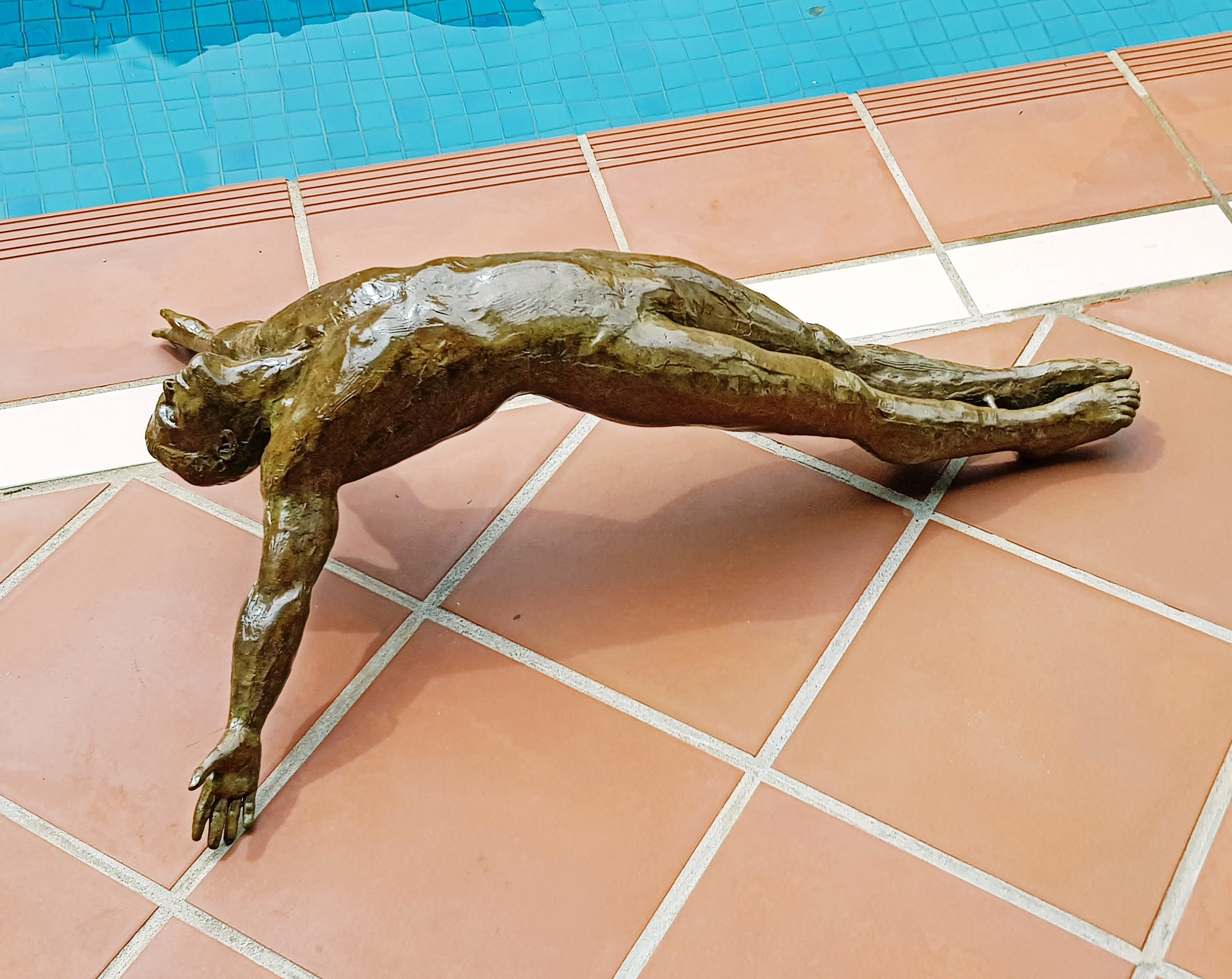 Wall Diver Sculpture Diving Man Wall Sculpture Metal Sculpture Etsy UK