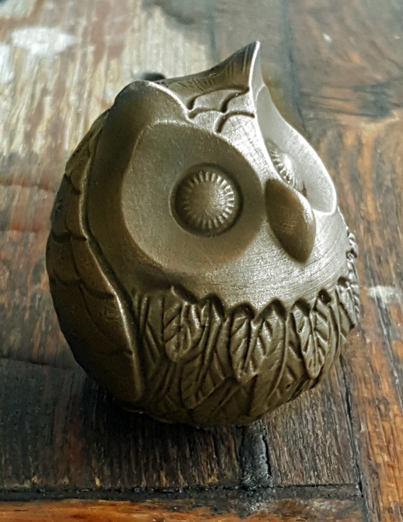 OWL SCULPTURE owl figurine owl decor vintage owl bird Etsy