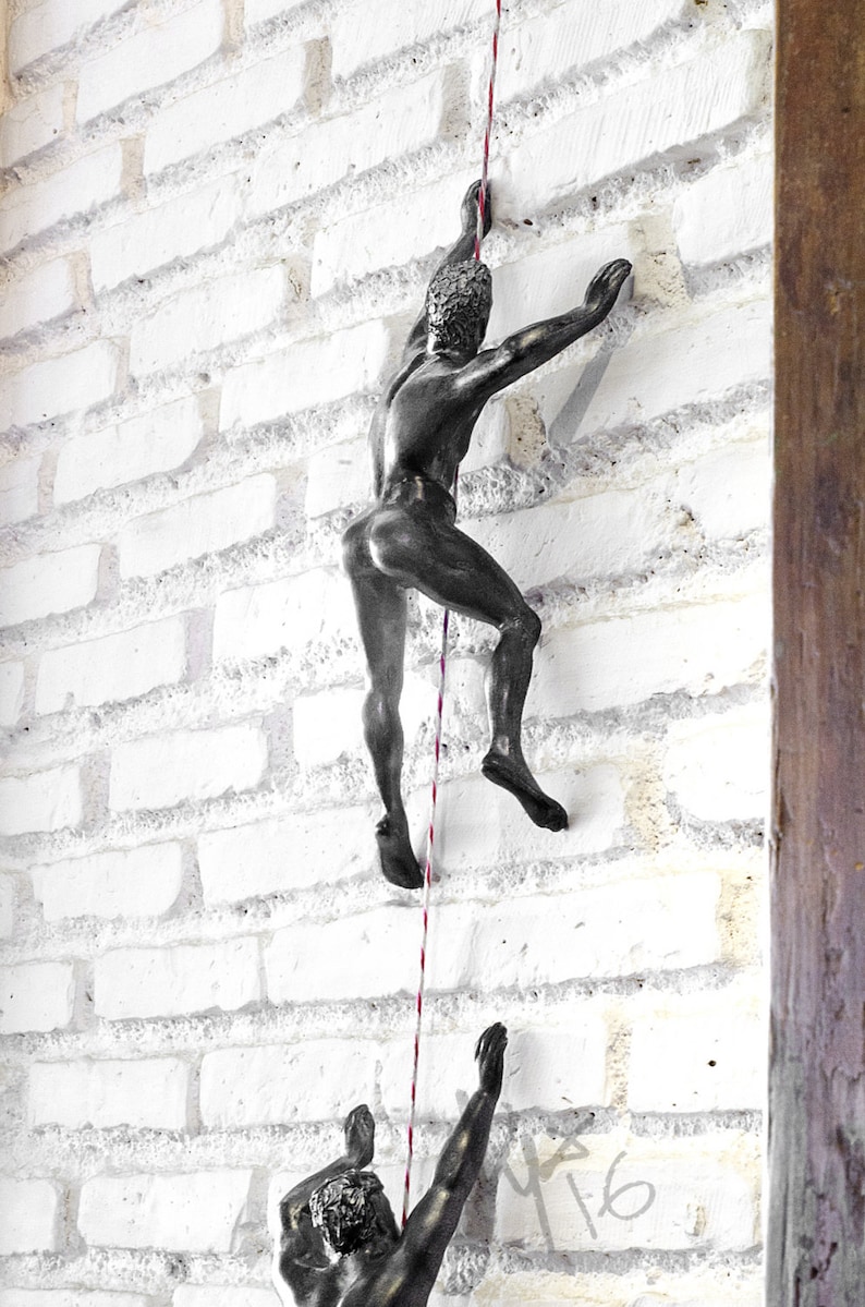 Wall Decor Wall Hangings Climbing Sculpture Contemporary Art Etsy