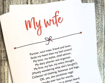 birthday card wife etsy