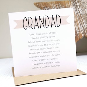 Short grandad poems for fathers day 2025