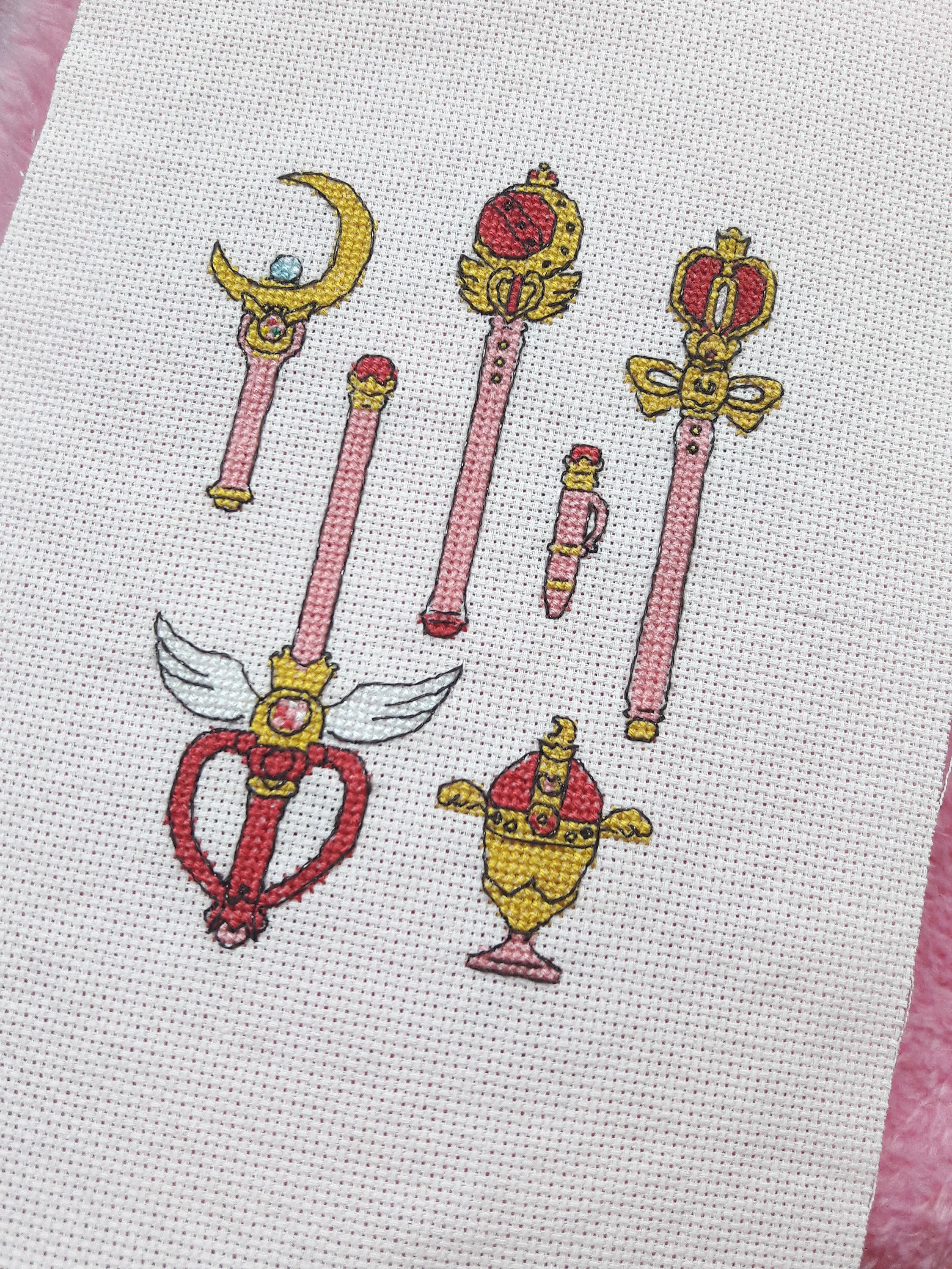 Sailor Moon Magical Items PDF Cross Stitch Pattern Etsy