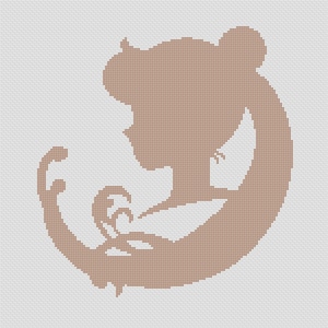 Magical Girl Silhouette - Cross Stitch Pattern!