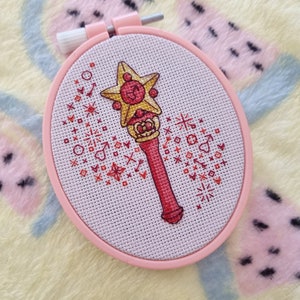 Fire Star Magic Wand - PDF Cross Stitch Pattern!