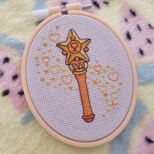 Love Star Magic Wand - PDF Cross Stitch Pattern!
