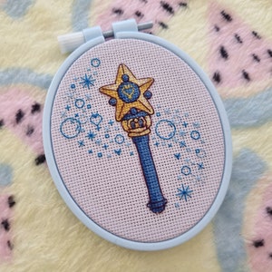 Water Star Magic Wand - PDF Cross Stitch Pattern!