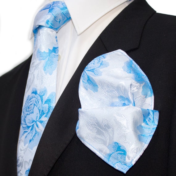 Set Cravatta Uomo Completo Set Cravatta Uomo Hi-Tie - Con Fazzoletto, Gemelli E Fermacravatta, Per Matrimoni Ed Eventi Formali Cravatte Seta Uomo