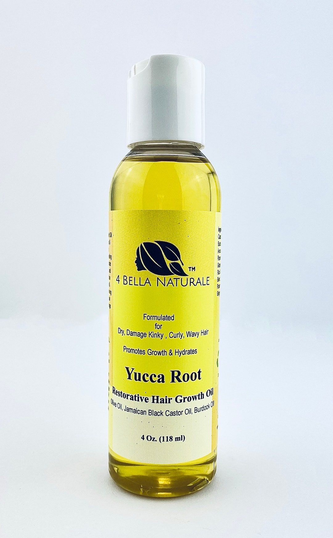 Yucca Root Restorative Hair Growth Oil 4 Oz Vegan,, Handmade, All