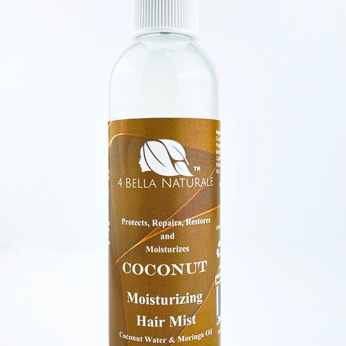 Coconut Hair Mist Moisturizing 8 Oz Handcrafted Natural Hair Etsy