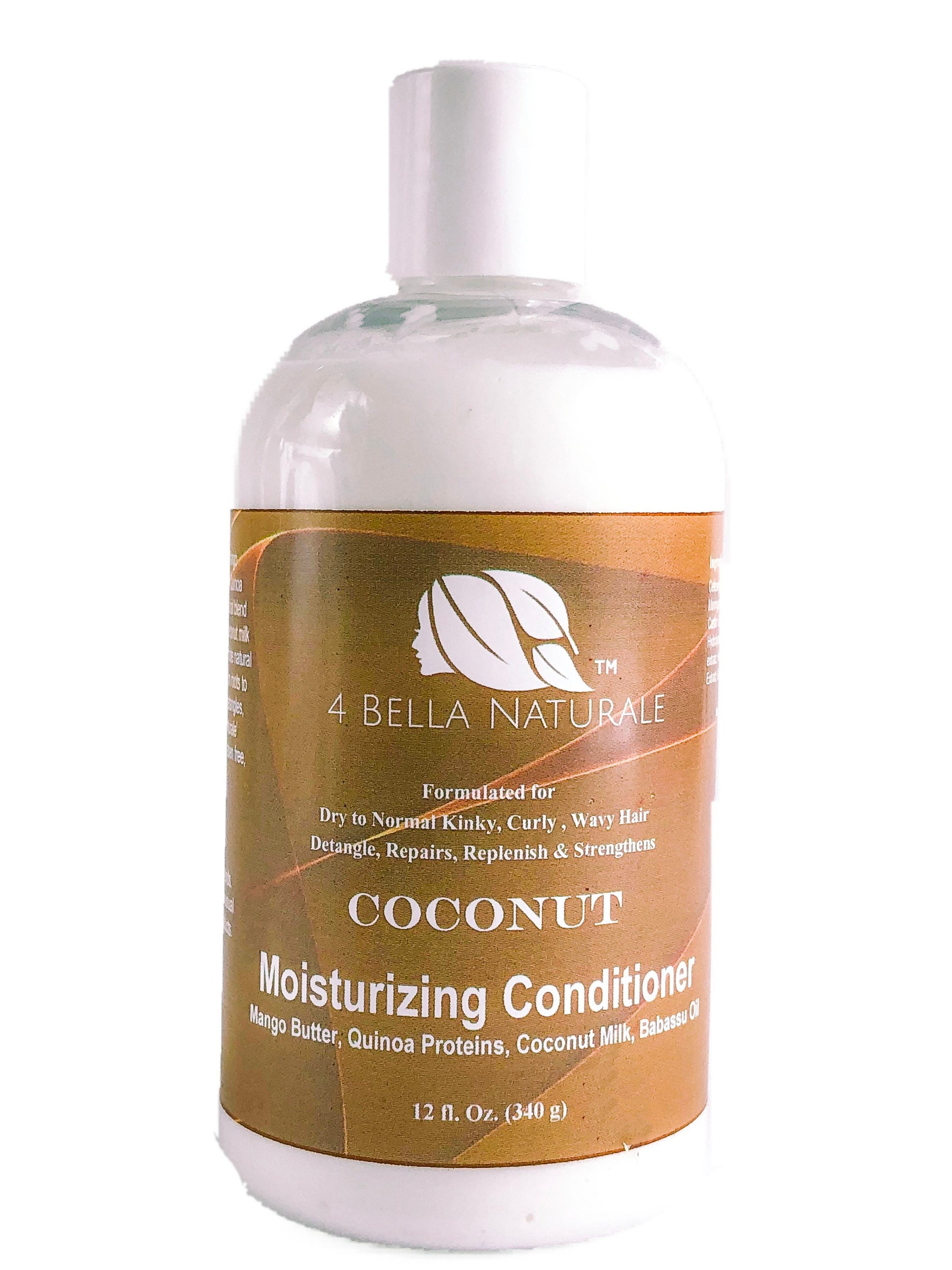 Coconut Conditioner 12 oz Vegan Moisturizing Handcrafted Etsy