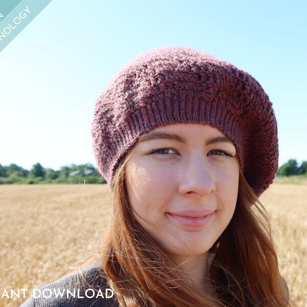 Crochet Pattern > Hat > POSITIVITY SPIRAL Hat > Easy Filet Crochet > US Terminology > 4ply for a Beanie > Sportweight for a Tam
