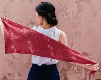Crochet Shawl Pattern: One-Skein Filet Design (UK Terminology) (PDF Pattern)